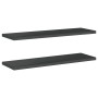 Wandregale 2 Stück Edelstahl schwarz 100x30x3 cm von , Regale und Regale - Ref: Foro24-30288, Preis: 62,67 €, Rabatt: %