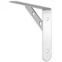 Soportes de estante 4 uds acero inoxidable plata 20x2,5x14 cm de , Estantes y estanterías - Ref: Foro24-30297, Precio: 18,83 ...