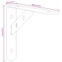Regalträger 4 Stück Edelstahl Silber 20x2,5x14 cm von , Regale und Regale - Ref: Foro24-30297, Preis: 23,32 €, Rabatt: %