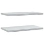 Wandregale 2 Stück Edelstahl silber 75x40x3 cm von , Regale und Regale - Ref: Foro24-30281, Preis: 48,23 €, Rabatt: %