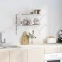 Estantes de pared 2 uds acero inoxidable plateado 75x40x3 cm by , Shelves and shelves - Ref: Foro24-30281, Price: 47,50 €, Di...