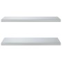 Estantes de pared 2 uds acero inoxidable plateado 75x40x3 cm de , Estantes y estanterías - Ref: Foro24-30281, Precio: 50,81 €...