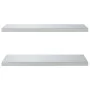 Estantes de pared 2 uds acero inoxidable plateado 75x40x3 cm by , Shelves and shelves - Ref: Foro24-30281, Price: 47,50 €, Di...