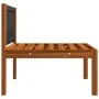 Central garden sofa with solid acacia wood and cushions by vidaXL, Modular outdoor sofas - Ref: Foro24-312429, Price: 107,25 ...