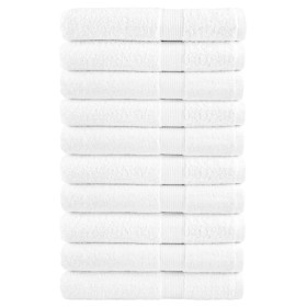 Toallas premium SOLUND 10 unidades blanco 100x200 cm 600 gsm by , Towels - Ref: Foro24-137142, Price: 234,92 €, Discount: %