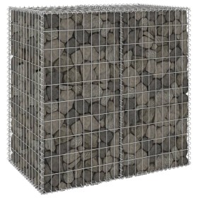 Muro de gaviones con cubiertas acero galvanizado 100x60x100 cm