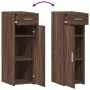 Aparador de madera de ingeniería marrón roble 30x42,5x93 cm by , Sideboards - Ref: Foro24-846277, Price: 69,80 €, Discount: %