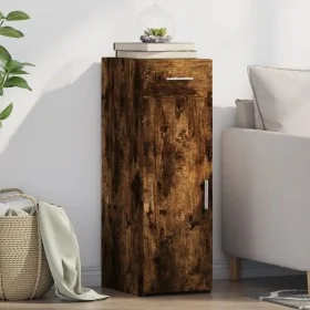 Aparador de madera de ingeniería roble ahumado 30x42,5x93 cm by , Sideboards - Ref: Foro24-846275, Price: 59,00 €, Discount: %