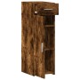 Aparador de madera de ingeniería roble ahumado 30x42,5x93 cm by , Sideboards - Ref: Foro24-846275, Price: 59,67 €, Discount: %