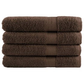 Toallas premium SOLUND 4 unidades marrón 100x200 cm 600 gsm de , Toallas - Ref: Foro24-137246, Precio: 111,82 €, Descuento: %