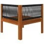 Garten-Ecksofa mit Kissen aus massivem Akazienholz von vidaXL, Modulare Sofas für den Außenbereich - Ref: Foro24-312428, Prei...