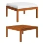 Gartenhocker mit Kissen aus massivem Akazienholz von vidaXL, Modulare Sofas für den Außenbereich - Ref: Foro24-312430, Preis:...