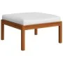 Gartenhocker mit Kissen aus massivem Akazienholz von vidaXL, Modulare Sofas für den Außenbereich - Ref: Foro24-312430, Preis:...