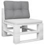 Cojín para sofá de palets tela gris 50x40x12 cm by , Cushions for chairs and sofas - Ref: Foro24-360536, Price: 23,24 €, Disc...