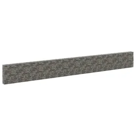 Gabion wall with galvanized steel covers 900x30x100 cm by vidaXL, fence panels - Ref: Foro24-147817, Price: 396,40 €, Discoun...