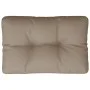 Cojín para sofá de palets de tela gris taupé 50x40x12 cm by , Cushions for chairs and sofas - Ref: Foro24-360543, Price: 25,1...