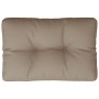Cojín para sofá de palets de tela gris taupé 50x40x12 cm by , Cushions for chairs and sofas - Ref: Foro24-360543, Price: 26,9...