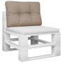 Cojín para sofá de palets de tela gris taupé 50x40x12 cm by , Cushions for chairs and sofas - Ref: Foro24-360543, Price: 26,9...