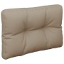 Cojín para sofá de palets de tela gris taupé 50x40x12 cm by , Cushions for chairs and sofas - Ref: Foro24-360543, Price: 26,9...