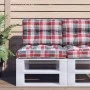 Cojín para sofá de palets tela a cuadros rojo 50x40x12 cm by , Cushions for chairs and sofas - Ref: Foro24-360548, Price: 18,...