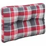 Cojín para sofá de palets tela a cuadros rojo 50x40x12 cm by , Cushions for chairs and sofas - Ref: Foro24-360548, Price: 18,...