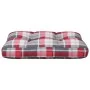 Cojín para sofá de palets tela a cuadros rojo 50x40x12 cm by , Cushions for chairs and sofas - Ref: Foro24-360548, Price: 18,...