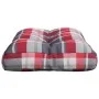 Cojín para sofá de palets tela a cuadros rojo 50x40x12 cm by , Cushions for chairs and sofas - Ref: Foro24-360548, Price: 18,...