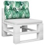 Cojín para palés tela estampado de hojas 60x40x12 cm by , Cushions for chairs and sofas - Ref: Foro24-360569, Price: 22,07 €,...