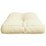 Cojín para sofá de palets tela crema 70x40x12 cm by , Cushions for chairs and sofas - Ref: Foro24-360581, Price: 26,70 €, Dis...