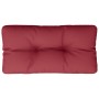Cojín para sofá de palets de tela rojo tinto 70x40x12 cm by , Cushions for chairs and sofas - Ref: Foro24-360588, Price: 28,3...