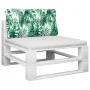 Cojín para palés tela estampado de hojas 80x40x12 cm de , Cojines para sillas y sofás - Ref: Foro24-360613, Precio: 25,01 €, ...