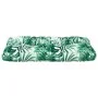 Cojín para palés tela estampado de hojas 80x40x12 cm de , Cojines para sillas y sofás - Ref: Foro24-360613, Precio: 25,01 €, ...