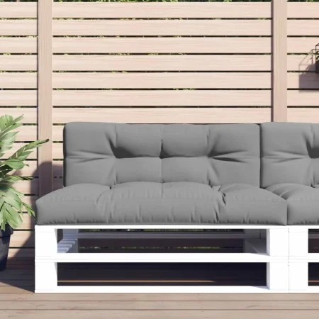Cojín para sofá de palets tela gris 120x40x12 cm by , Cushions for chairs and sofas - Ref: Foro24-360624, Price: 32,32 €, Dis...