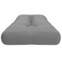 Cojín para sofá de palets tela gris 120x40x12 cm by , Cushions for chairs and sofas - Ref: Foro24-360624, Price: 32,57 €, Dis...