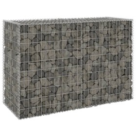 Gabion wall with galvanized steel covers 150x60x100 cm by vidaXL, fence panels - Ref: Foro24-147814, Price: 101,72 €, Discoun...