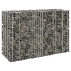 Gabion wall with galvanized steel covers 150x60x100 cm by vidaXL, fence panels - Ref: Foro24-147814, Price: 96,52 €, Discount: %