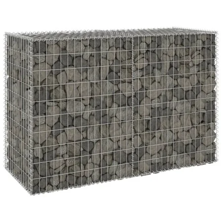 Muro de gaviones con cubiertas acero galvanizado 150x60x100 cm de vidaXL, Paneles de vallas - Ref: Foro24-147814, Precio: 99,...