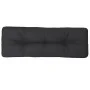 Kissen für Palettensofa aus schwarzem Stoff 120x40x12 cm von , Kissen für Stühle und Sofas - Ref: Foro24-360630, Preis: 36,43...