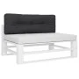 Kissen für Palettensofa aus schwarzem Stoff 120x40x12 cm von , Kissen für Stühle und Sofas - Ref: Foro24-360630, Preis: 36,43...