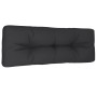 Kissen für Palettensofa aus schwarzem Stoff 120x40x12 cm von , Kissen für Stühle und Sofas - Ref: Foro24-360630, Preis: 38,94...