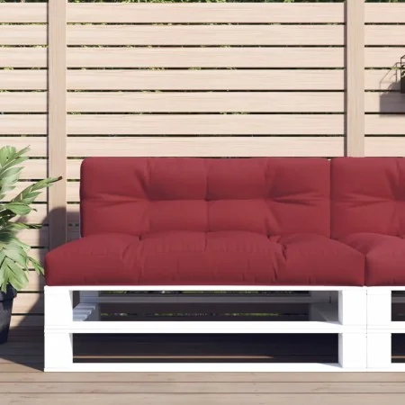 Cojín para sofá de palets de tela rojo tinto 120x40x12 cm by , Cushions for chairs and sofas - Ref: Foro24-360632, Price: 32,...