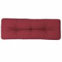 Cojín para sofá de palets de tela rojo tinto 120x40x12 cm by , Cushions for chairs and sofas - Ref: Foro24-360632, Price: 32,...
