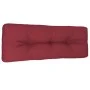 Cojín para sofá de palets de tela rojo tinto 120x40x12 cm by , Cushions for chairs and sofas - Ref: Foro24-360632, Price: 32,...