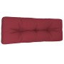 Cojín para sofá de palets de tela rojo tinto 120x40x12 cm by , Cushions for chairs and sofas - Ref: Foro24-360632, Price: 32,...