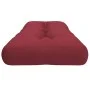 Cojín para sofá de palets de tela rojo tinto 120x40x12 cm by , Cushions for chairs and sofas - Ref: Foro24-360632, Price: 32,...