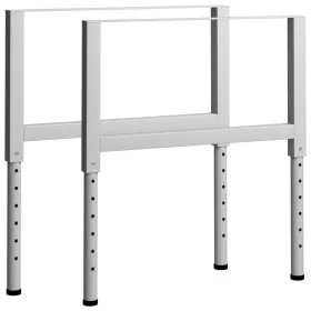 Workbench structure 2 pcs metal 85x(69-95.5)cm gray by vidaXL, Table legs - Ref: Foro24-147934, Price: 68,96 €, Discount: %