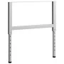 Werkbankstruktur 2 Stk. Metall 85x(69-95,5)cm grau von vidaXL, Tischbeine - Ref: Foro24-147934, Preis: 68,96 €, Rabatt: %