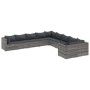 Gartensofa-Set und Kissen, 10-teilig, aus grauem Kunststoff-Rattan. von , Gartensets - Ref: Foro24-3308346, Preis: 687,63 €, ...