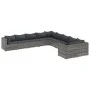Set de sofás de jardín y cojines 10 pzas ratán sintético gris by , Garden sets - Ref: Foro24-3308346, Price: 658,66 €, Discou...