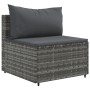 Gartensofa-Set und Kissen, 10-teilig, aus grauem Kunststoff-Rattan. von , Gartensets - Ref: Foro24-3308346, Preis: 687,63 €, ...